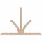 Ekena Millwork Richland Smooth Timber Gable Bracket, Douglas Fir, 108"W x 72"H x 1 1/2"D x 5 1/2"F, 16/12 Pitch GBW108X72X0206RIC00SDF - alternate 1